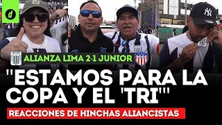 Hinchas de ALIANZA LIMA se ilusionan con el tricampeonato y la COPA LIBERTADORES [upl. by Tama]