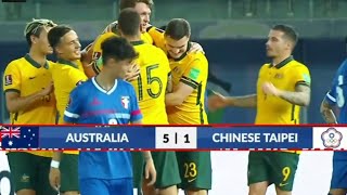 Australia vs Chinese taipei Kualifikasi Piala Dunia FIFA 2024 skor akhir pertandingan 15 [upl. by Bren838]