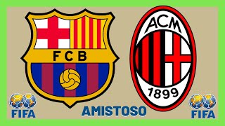 Pronóstico BARCELONA VS MILAN  AMISTOSO 2024 [upl. by Pattison]