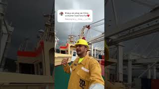 Is ship pr 20k container load hota h🛳️🗿💀shortvideo ship explore [upl. by Hsinam461]