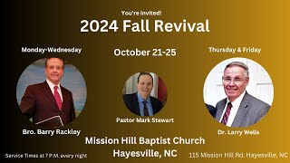 102224TUE  Fall Revival Night 2  BroBarry Rackley [upl. by Kieger853]