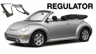 Front Window Regulator Replacement on the Volkswagen Beetle Convertible [upl. by Gnuy441]