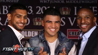 Amir Khan vs Devon Alexander FULL press conference  face off video [upl. by Assenov742]