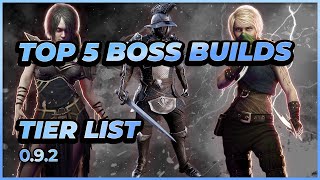 Last Epoch  TOP 5 Bossing Builds  Tier List  092 [upl. by Silvie]