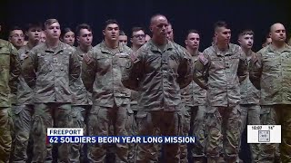 62 troops embark on mission at Fort Greely Alaska [upl. by Dahl]