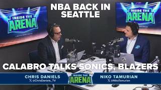 Sonics legend Blazers broadcaster Kevin Calabro talks TV future and return of the NBA to Seattle [upl. by Ailegnave]