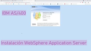 IBM AS400 Instalación de WebSphere Application Server V90 [upl. by Pradeep]