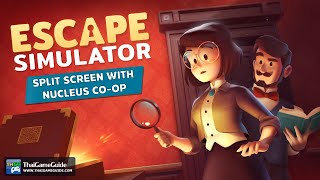 How to play Escape Simulator in Split Screen on PC via Nucleus Coop with 2 Mice amp 2 Keyboards [upl. by Enitsrik]