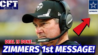 Mike Zimmer’s 1st message to COWBOYS nation The deal is official…Major Culture shift [upl. by Socha871]