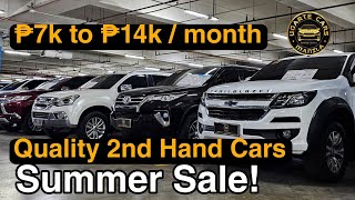 Second Hand Cars Summer Sale 2023  SUV at Kotse 14k lang a month  Low Budget in the end [upl. by Inait]