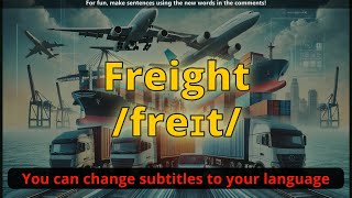 Freight meaning with 5 examples [upl. by Trebleht]