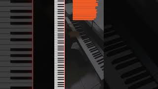 Sealed Vessel  Hollow Knight  Piano TutorialVisualizer shorts pt 7 [upl. by Ahsemik54]