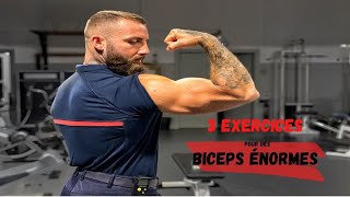 Biceps énormes avec 3 exercices haltères [upl. by Aruol]