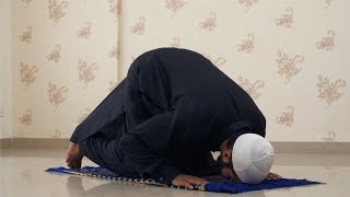 Young Muslim guy prostrating on a mat while offering prayers t  Indian Stock Footage  Knot9 [upl. by Eeryt]