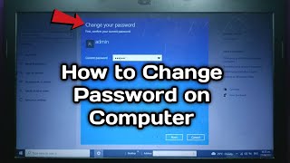 How to change password on Laptop or Computer [upl. by Bowlds]