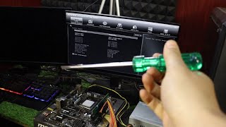 How to Turn on PC Without Case Using Motherboard and Screwdriver StepbyStep Tutorial [upl. by Clarine998]