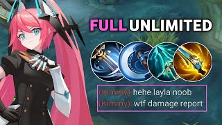 Layla Crazy One Hit with Unlimited Damage  Build Top 1 Global Layla  MLBB [upl. by Cedell947]