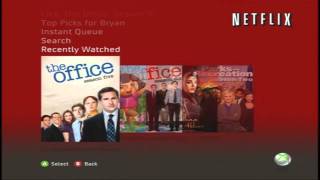 Netflix on the Xbox 360 quotNew and Improvedquot [upl. by Erbma90]