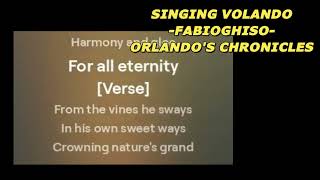 Singing Volando Lyrics  FabioGhiso [upl. by Pattani786]