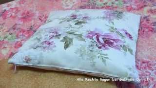 40  Kissenbezug mit Reißverschluss in 2 Versionen nähen DIY pillow case with zipper sewing [upl. by Cotsen]