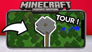 Jai CONSTRUIT une TOUR GÉANTE sur MINECRAFT POCKET EDITION  📱🔥 [upl. by Schaeffer360]