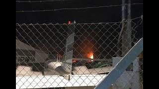 Incêndio destrói parte de hangar do Aeroporto do Bacacheri [upl. by Shreve158]