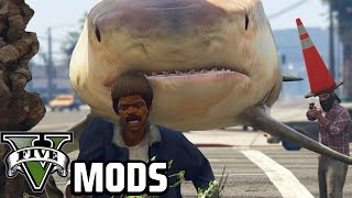 AnimalPed Gun Craziness  Grand Theft Auto V Mods [upl. by Anemolif]