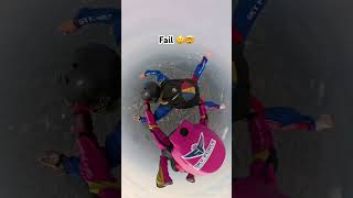 Nie zawsze było idealnie 🤫🙈 fail skydiving adrenalina flying skydive aff parachute skoki [upl. by Okia]