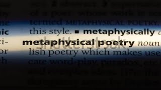 Metaphysical Poetry [upl. by Beatrisa]