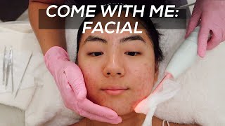 COME WITH ME Extraction Acne Facial from Facile Skin [upl. by Vassar]