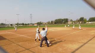 727  GTS 16U Midwest Brewer vs Minnesota Elite Gabler [upl. by Myrtia]