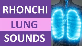 Rhonchi Lung Sounds Nursing NCLEX Review  Adventitious Lung Sounds [upl. by Brucie558]