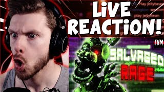 Vapor Reacts  FNAF SFM FNAF SONG ANIMATION quotSalvaged Ragequot by TryHardNinja REACTION [upl. by Innus]