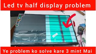 Led tv half screen problem repair  Led tv half display problem [upl. by Ennagroeg403]