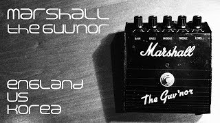 Marshall The Guvnor English vs Korean Plus Wampler Plexi Drive [upl. by Strage]