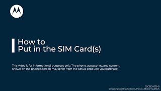 How to put in the SIM cards into your motorola edge 50 series dual SIM phone [upl. by Maurine]