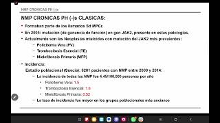 11 Neoplasias Mieloproliferativas Crónicas [upl. by Anderegg153]