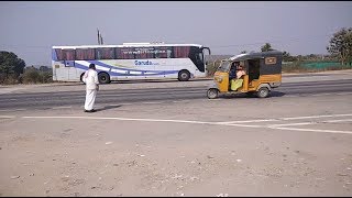 HYDERABAD TO ADILABAD MERCEDES BENZ GARUDA PLUS TSRTC BUS [upl. by Ardeha]