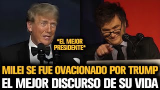 MILEI SE FUE OVACIONADO POR TRUMP EN EL DISCURSO MÁS IMPORTANTE DE SU VIDA 🇺🇸 [upl. by Aiza614]