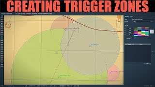 Mission Editor Creating amp Managing Trigger Zones  DCS WORLD [upl. by Hedvig885]