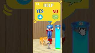 Help the Spiderman Dog become a police officer shorts gta [upl. by Aloek]