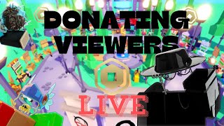 DONATING EVERY VIEWER PLS DONATE ROBLOX [upl. by Izabel]