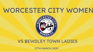 17th March vs Bewdley Town Ladies post match video [upl. by Ardnua]