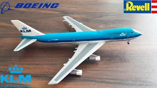 Revell 1450 Boeing 747200 KLM Timelapse Build [upl. by Thackeray]