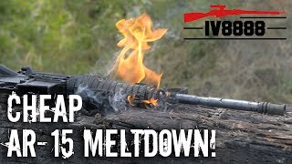 Cheap AR15 Meltdown [upl. by Eenel]