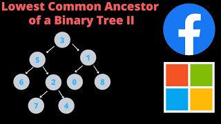 LOWEST COMMON ANCESTOR OF A BINARY TREE II  PYTHON  LEETCODE 1644 [upl. by Dodd]