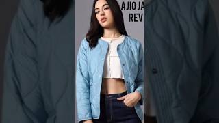 Ajio jacket reviewreview ajio jacket shortswinter fashion unboxing viral shorts [upl. by Encratia]