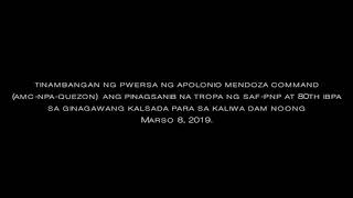 Apolonio Mendoza Command AMCNPAQuezon tactical offensive against SAFPNP and 80th IBPA [upl. by Eeral787]