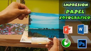 COMO IMPRIMIR EN PAPEL FOTOGRAFICO [upl. by Ecadnarb]