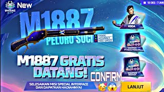 Ff New M1887 Gune Skin Confirm 🥳😘  Free Fire Max New Upcoming Events  Ff New Event [upl. by Lledualc348]